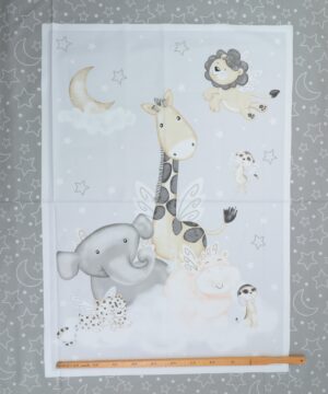 Moonlit dreams, Vilde dyr på en sky - Patchwork panel