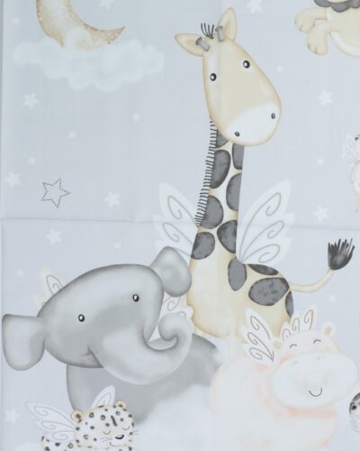 Moonlit dreams, Vilde dyr på en sky - Patchwork panel