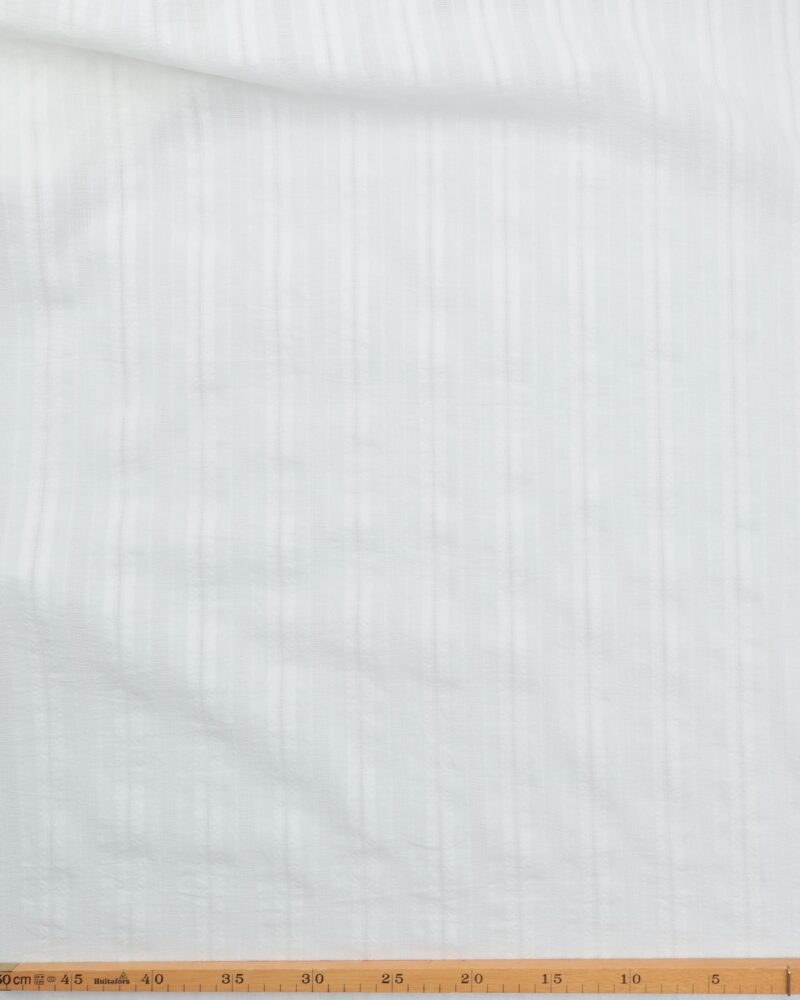 Offwhite m. lodret stribet mønster - Bomuld - Image 2