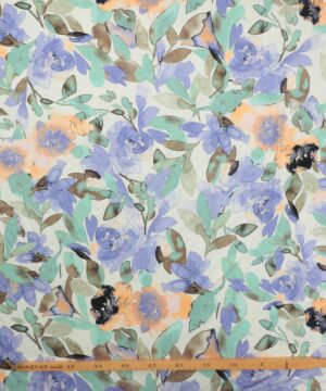 Lilla Blomster - Viskose jersey