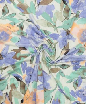 Lilla Blomster - Viskose jersey