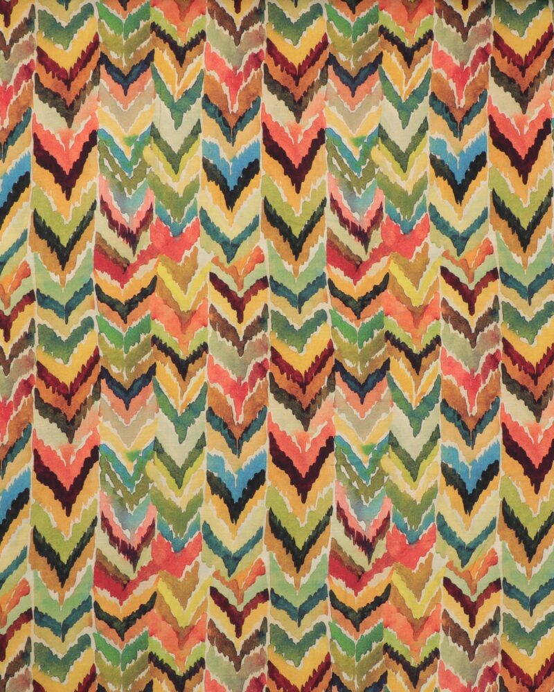 Zigzag mønster - Viskose/polyester