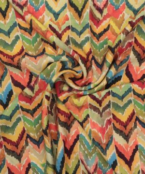 Zigzag mønster - Viskose/polyester