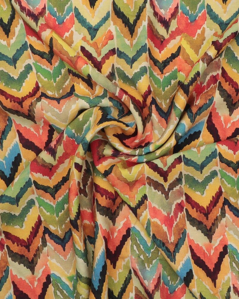 Zigzag mønster - Viskose/polyester - Image 3