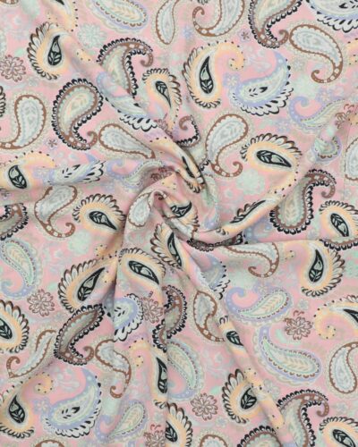 Lyserød bund m. sjalsmønster - Bambus