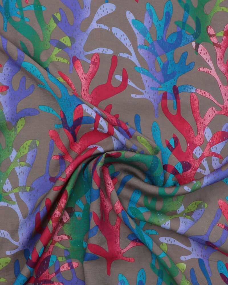 Blå/grøn/lilla/rød - Viskose/polyester - Image 3