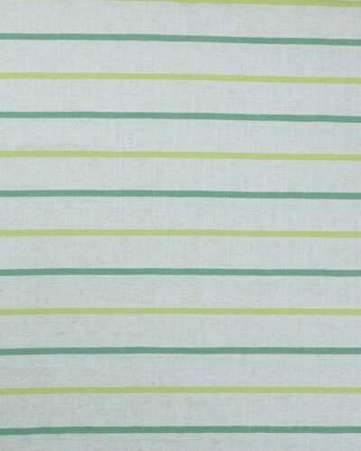 Lys natur m. grøn/lime stribe - Viskose/hør/polyester