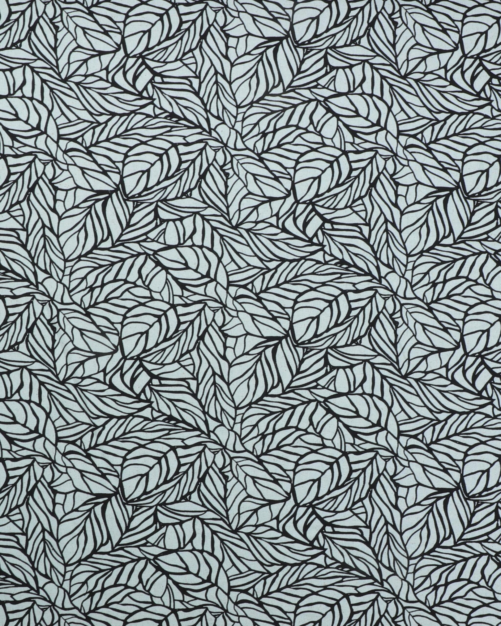 Lys natur/sort - Viskose/hør - 30% Hør, 70% Viskose