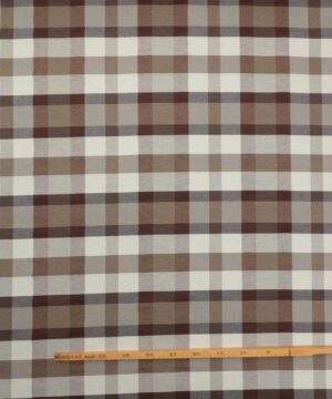 Tern, Brun/lysebrun/beige/offwhite - Gardinstof