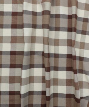 Tern, Brun/lysebrun/beige/offwhite - Gardinstof