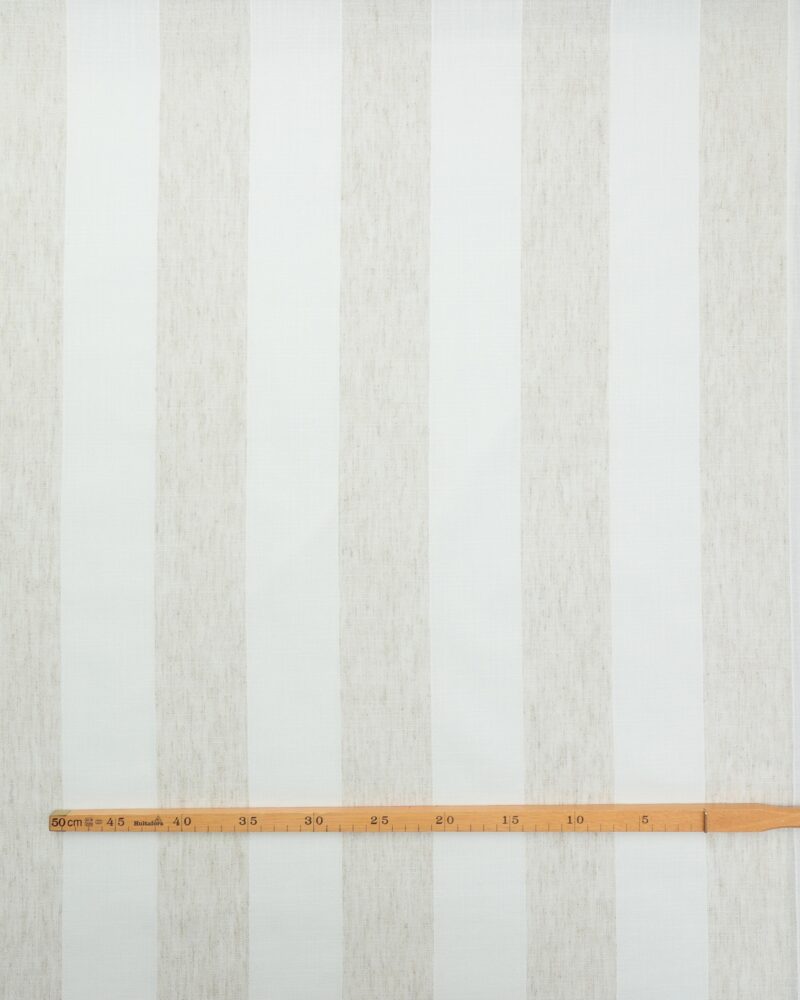 Offwhite/lys beige striber - Gardinstof - Image 2
