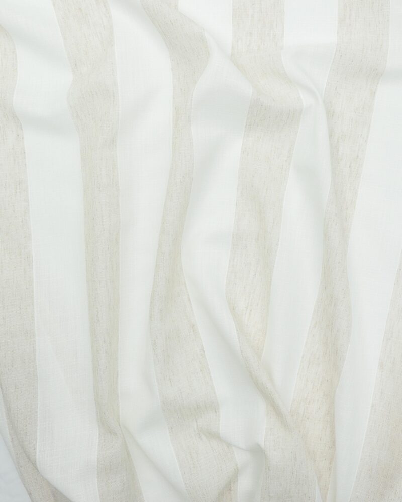 Offwhite/lys beige striber - Gardinstof - Image 3