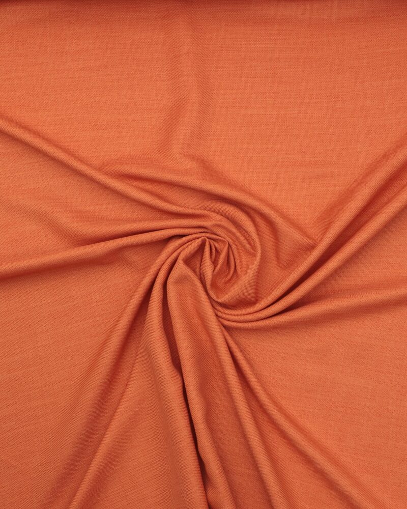 Meleret orange - Gardinstof/møbelstof