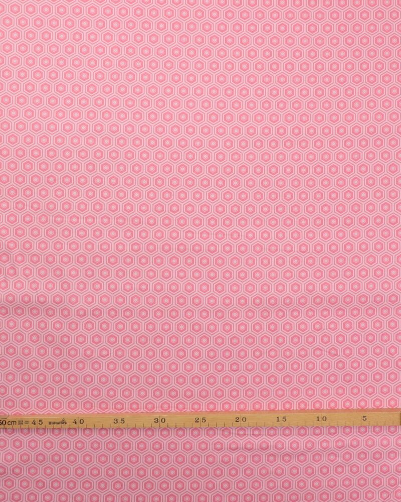 Lyserød med kubemønster - Patchwork - Image 2