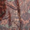 Mønster i rust/brun/orange farver - Chiffon, polyester