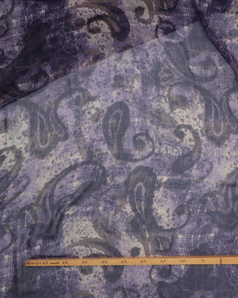 Lilla m. sjalsmønster - Chiffon, polyester - Image 2