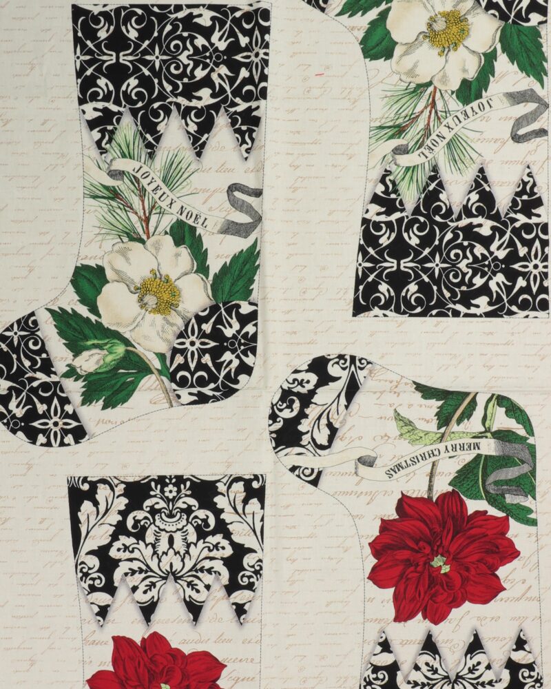 Julesokker, 2 stk. - Patchwork panel