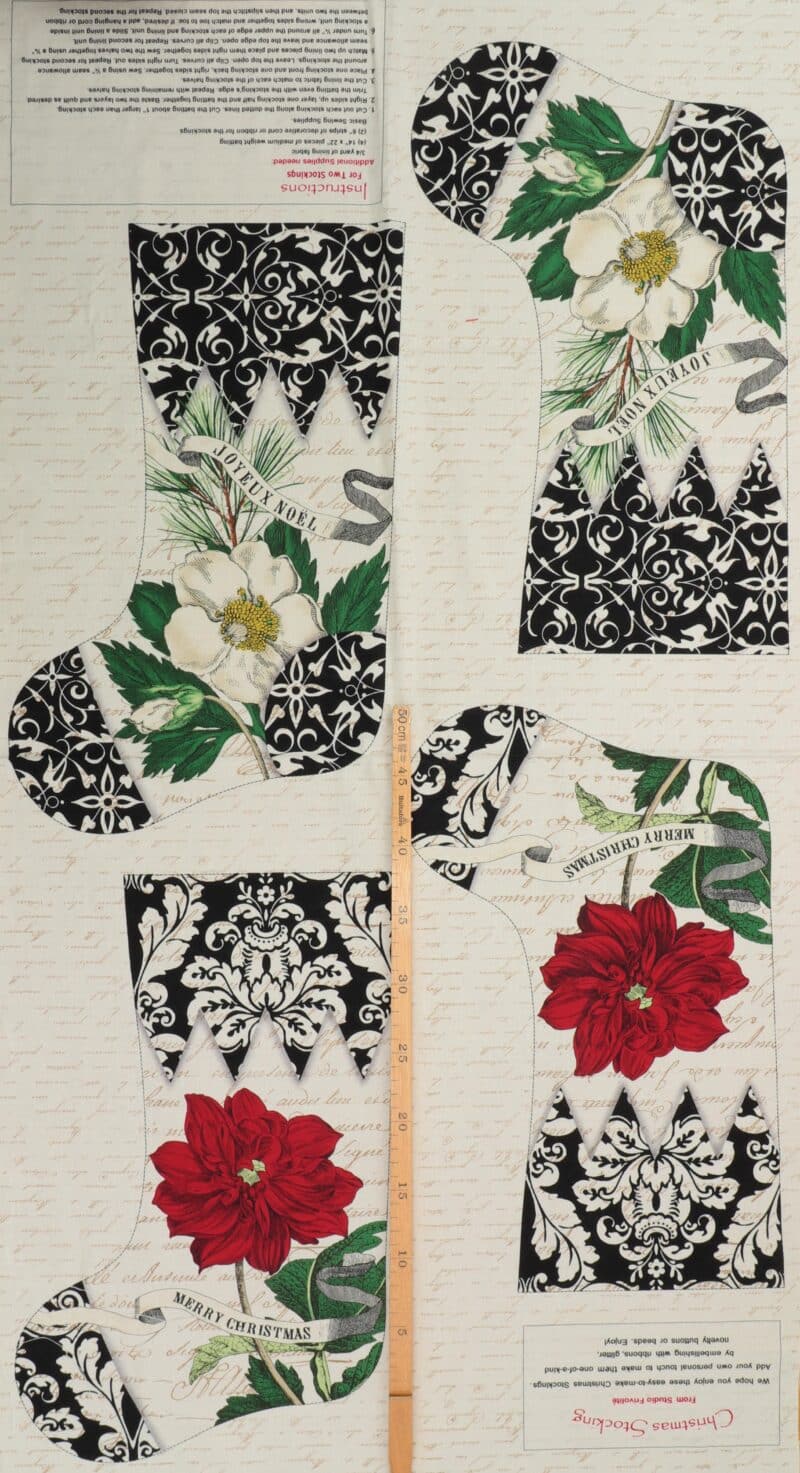 Julesokker, 2 stk. - Patchwork panel - Image 2