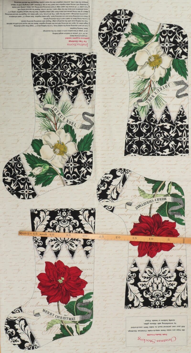Julesokker, 2 stk. - Patchwork panel - Image 3