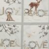 Julelandskab m. dyr, 8 motiver - Patchwork panel