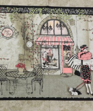 Dame på shopping - Patchwork