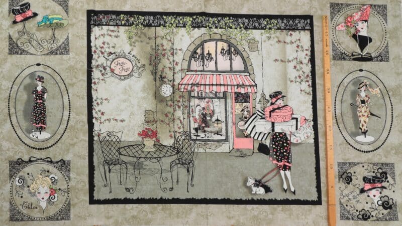 Dame på shopping - Patchwork - Image 3