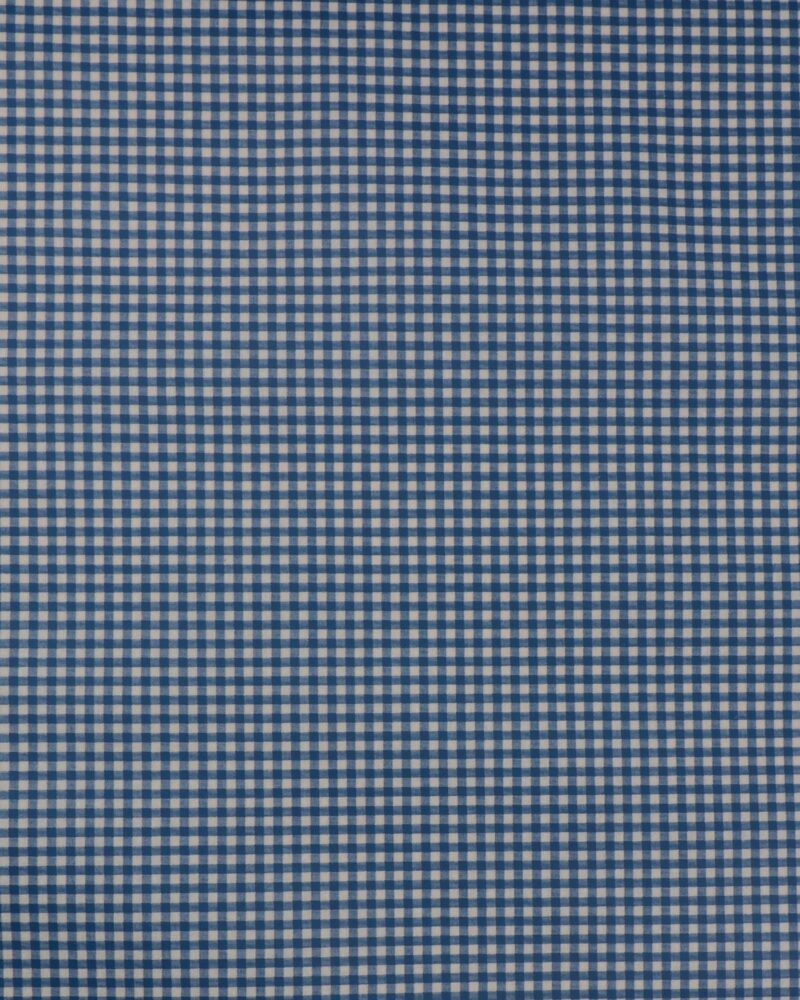 Blå/hvid tern 5 x 5 mm - Voksdug