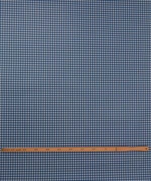 Blå/hvid tern 5 x 5 mm - Voksdug
