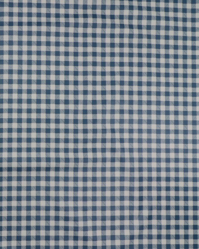 Blå/hvid tern, 12x12 mm - Voksdug
