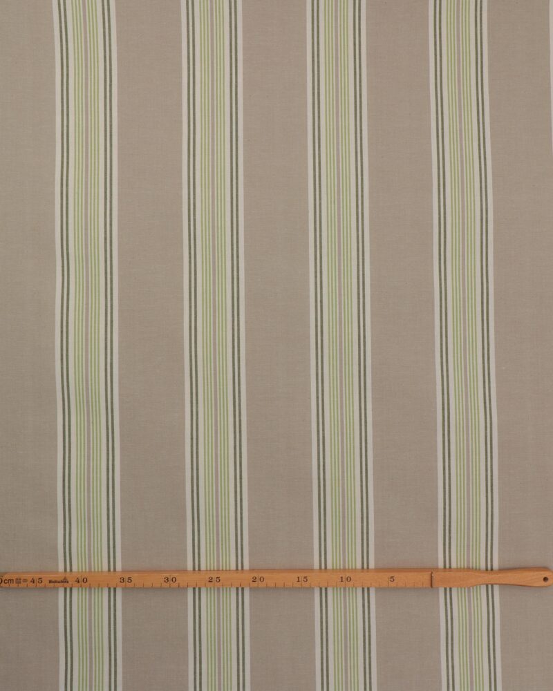 Beige m. hvid, kiwigrøn, flaskegrøn - Tekstilvoksdug - Image 2