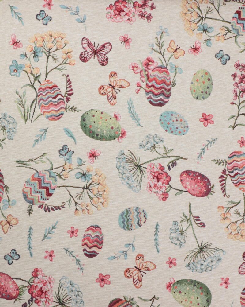 Påskeæg, sommerfugle og blomster  – Gobelin