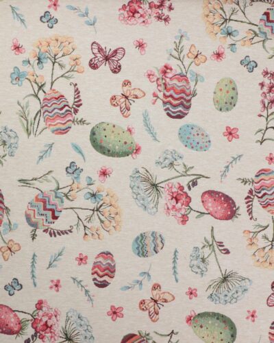 Påskeæg, sommerfugle og blomster  – Gobelin