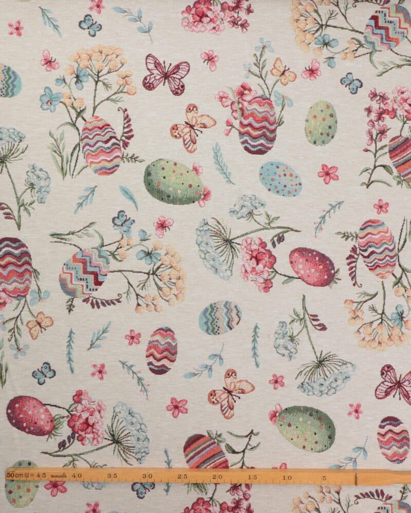 Påskeæg, sommerfugle og blomster  – Gobelin - Image 2