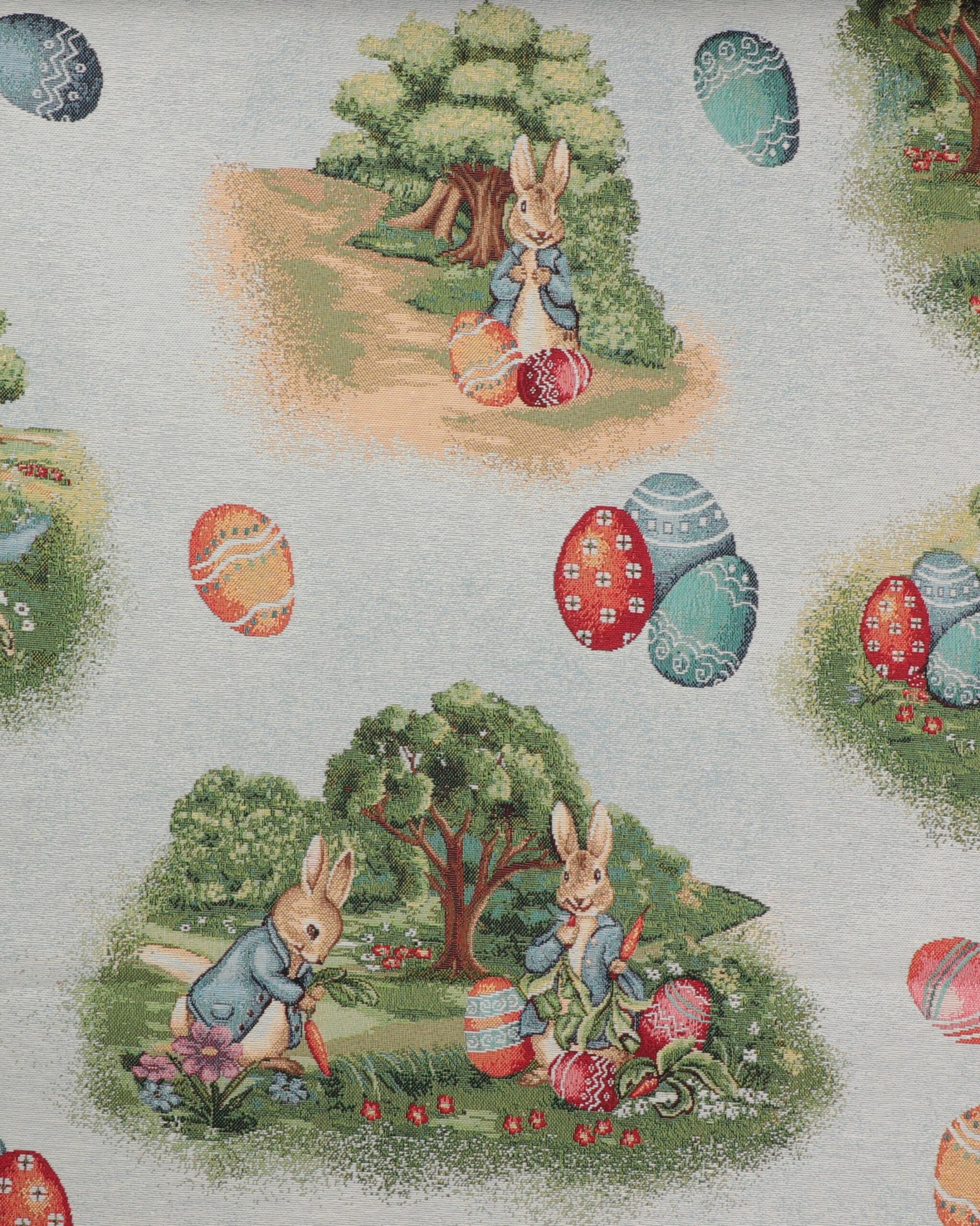 Påskeharer på udflugt Gobelin - 50% Bomuld, 50% Polyester