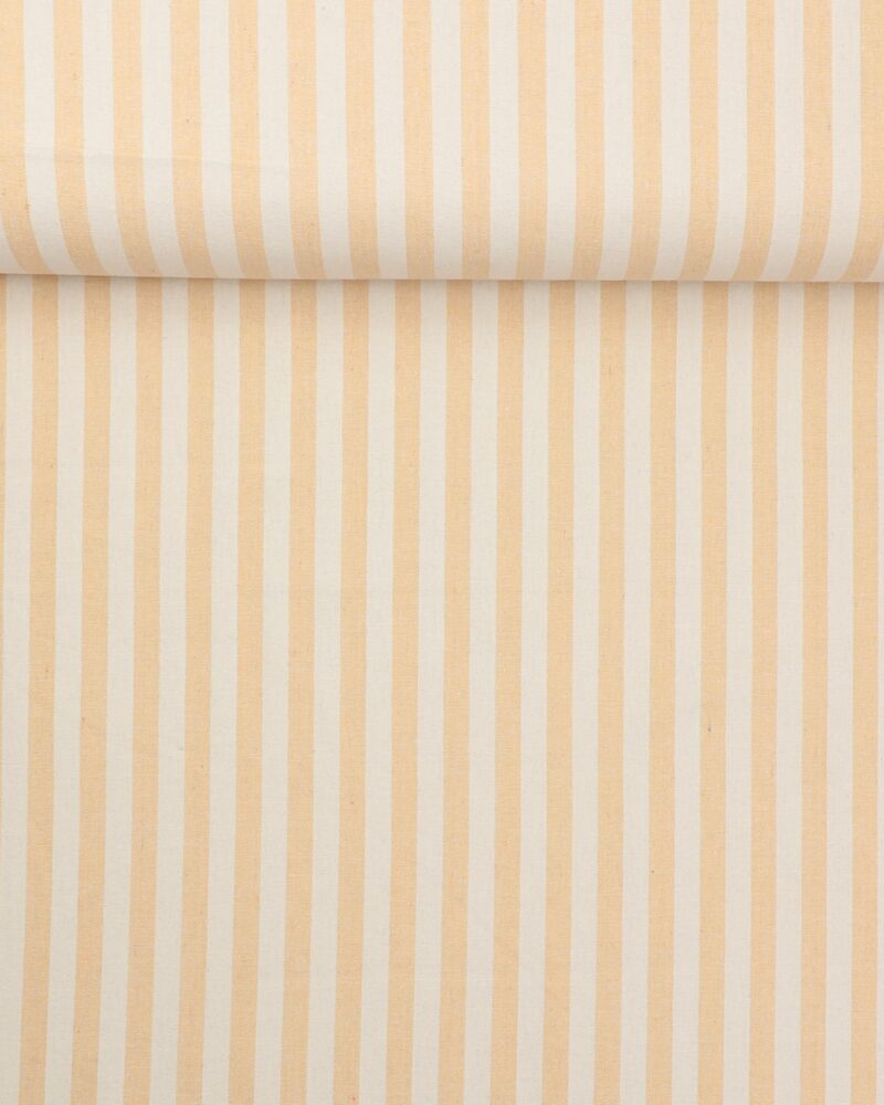 Offwhite/støvet gul striber, 12 mm - Boligtekstil (bæredygtigt)