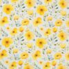 Gule blomster på hvid - Jersey