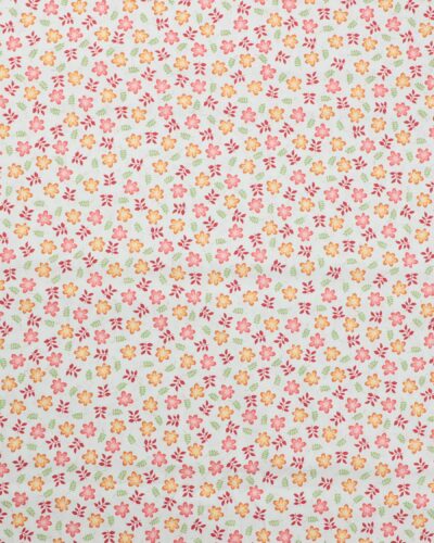Blomster på hvid - Patchwork