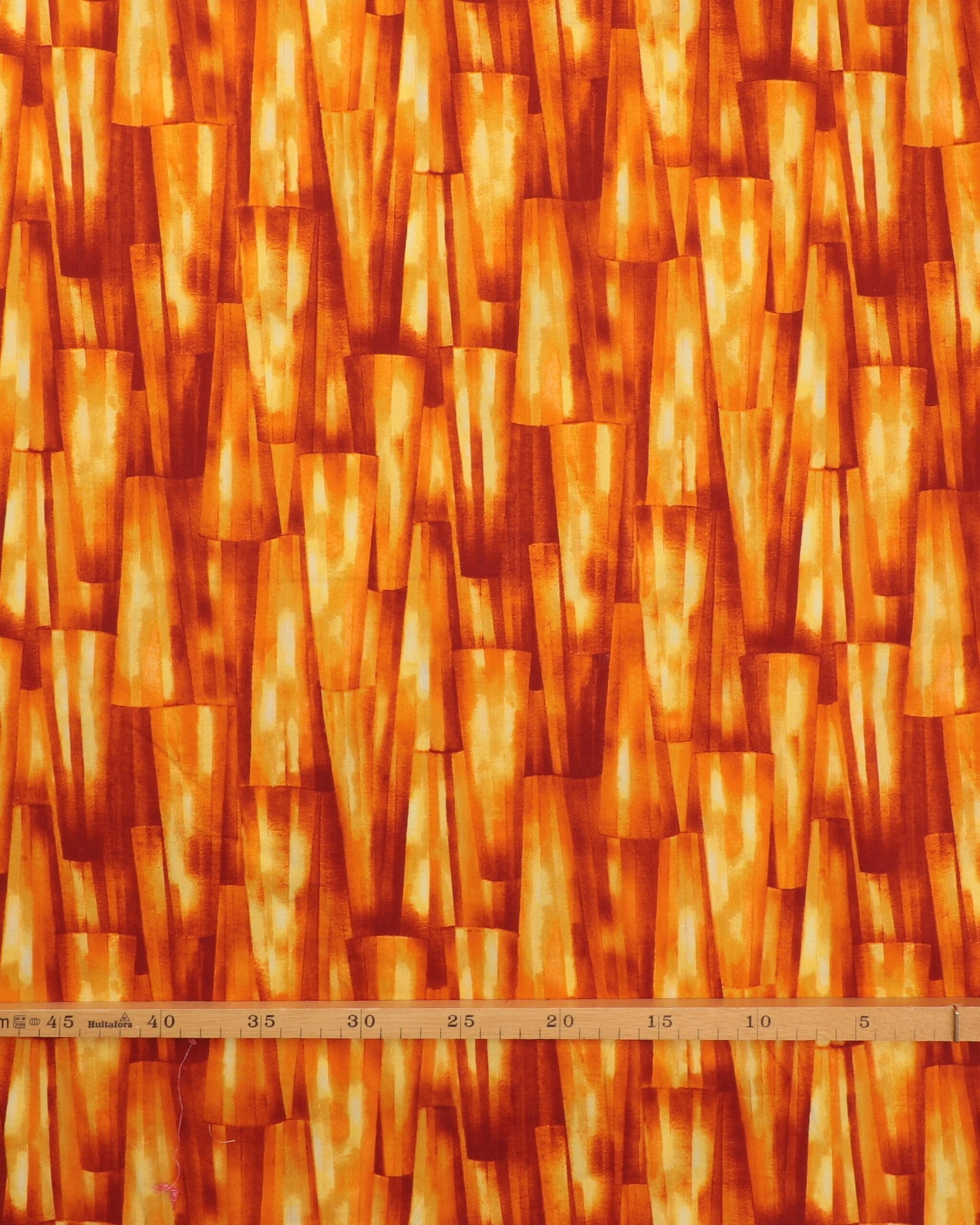 Mønster i rust, gule og orange farver - Patchwork 4 Mønster i rust, gule og orange farver - Patchwork - Billede 2