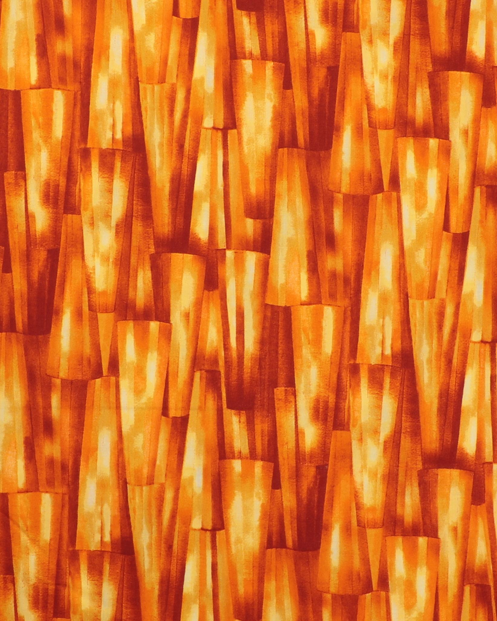 Mønster i rust, gule og orange farver - Patchwork 3 Mønster i rust, gule og orange farver - Patchwork