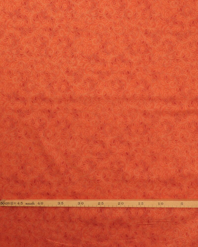Mørk orange med guldmønster - Patchwork - Image 2