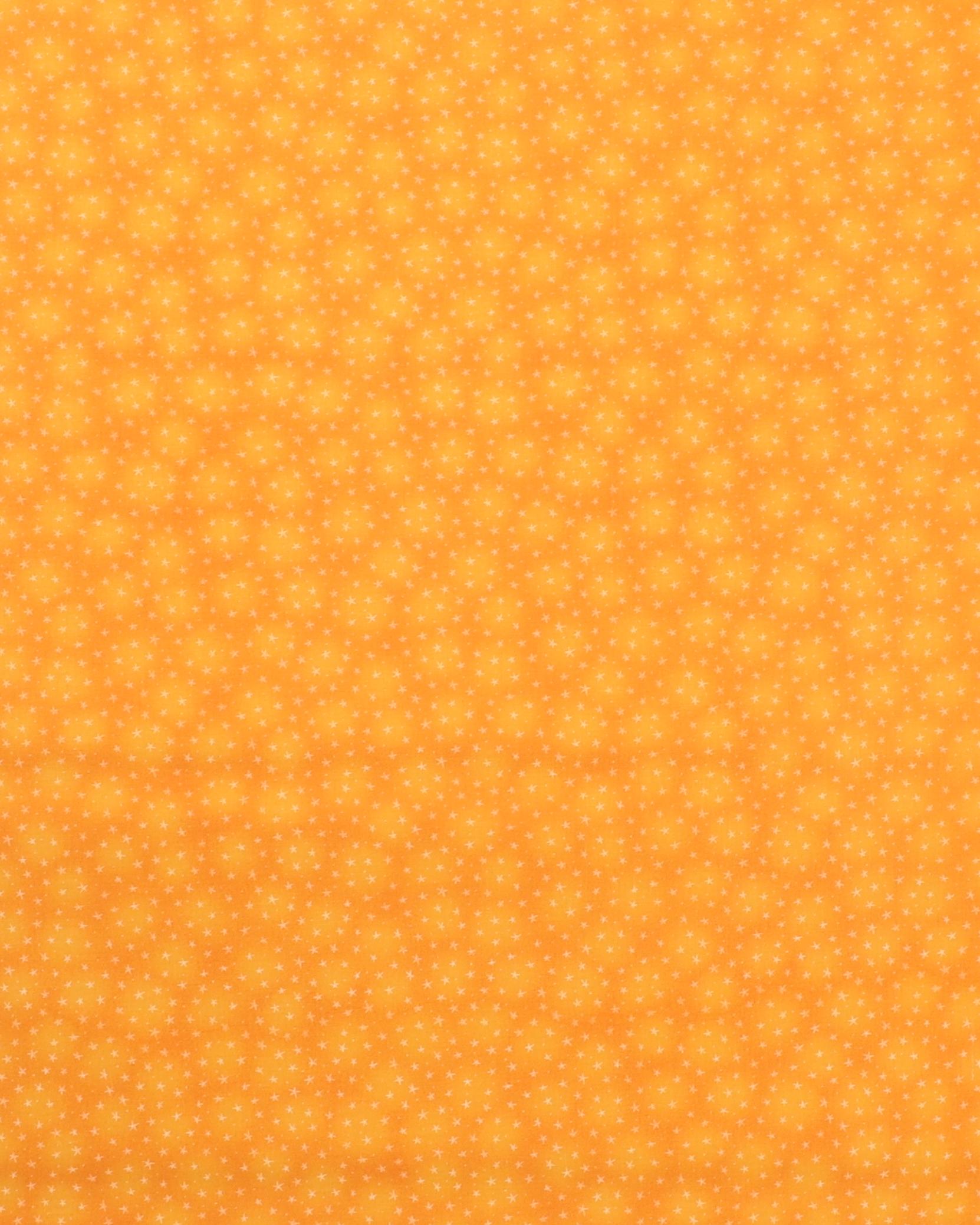 Orange med små stjerner - Patchwork 3 Orange med små stjerner - Patchwork