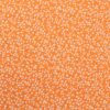 Små hvide blomster på orange - Patchwork