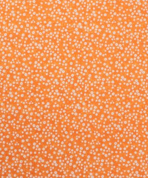 Små hvide blomster på orange - Patchwork