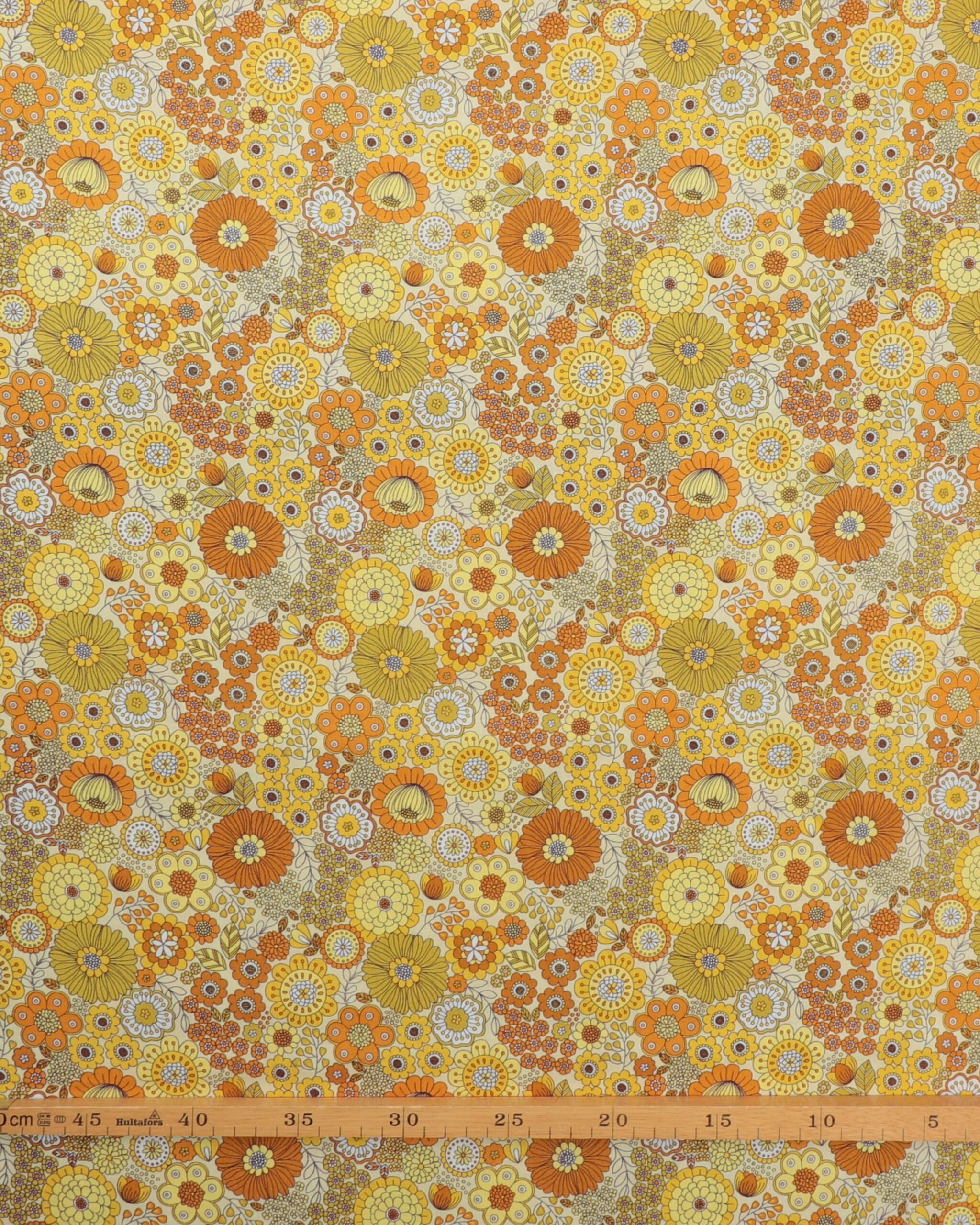 Retroblomster i retrofarver - Patchwork 4 Retroblomster i retrofarver - Patchwork - Billede 2