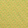 Gul bund med orange blomster og grønne blade - Patchwork