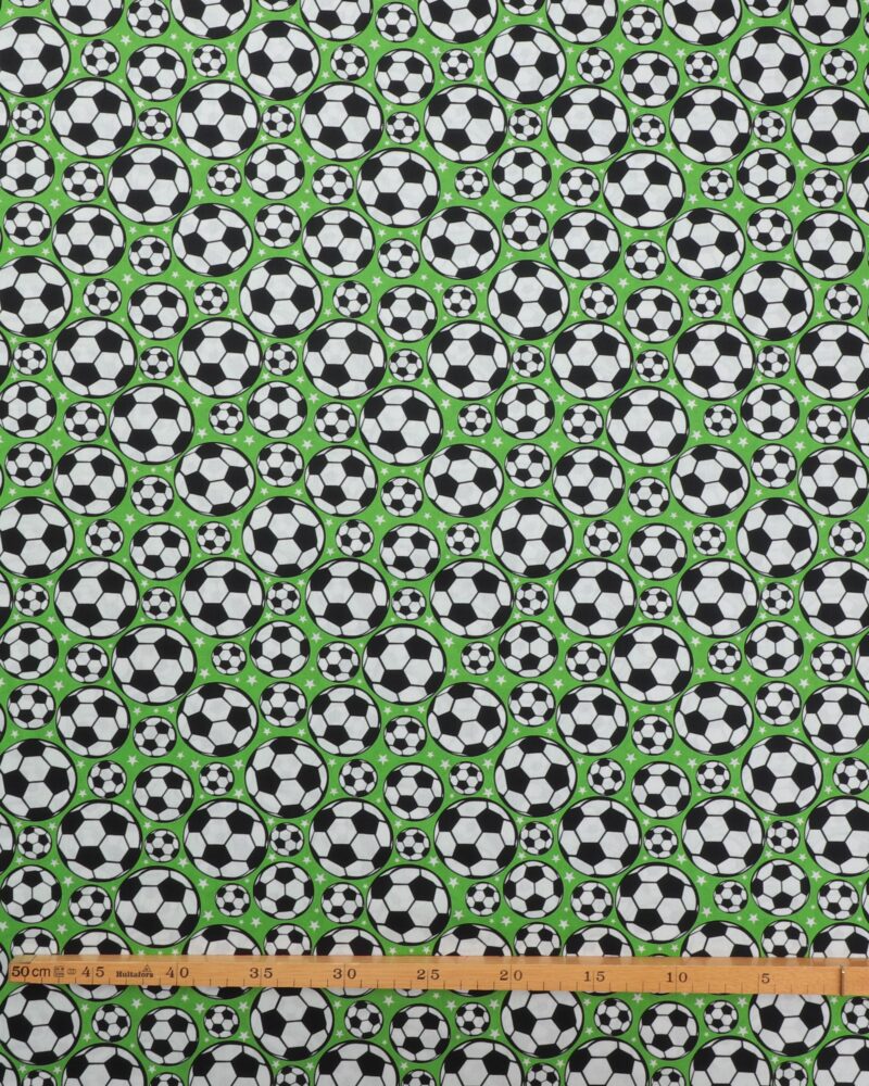 Fodbolde på grøn - Bomuld - Image 2