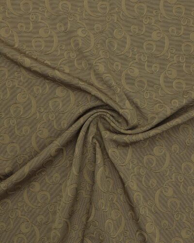 Olivengrøn - Jacquardvævet bomuld/polyester