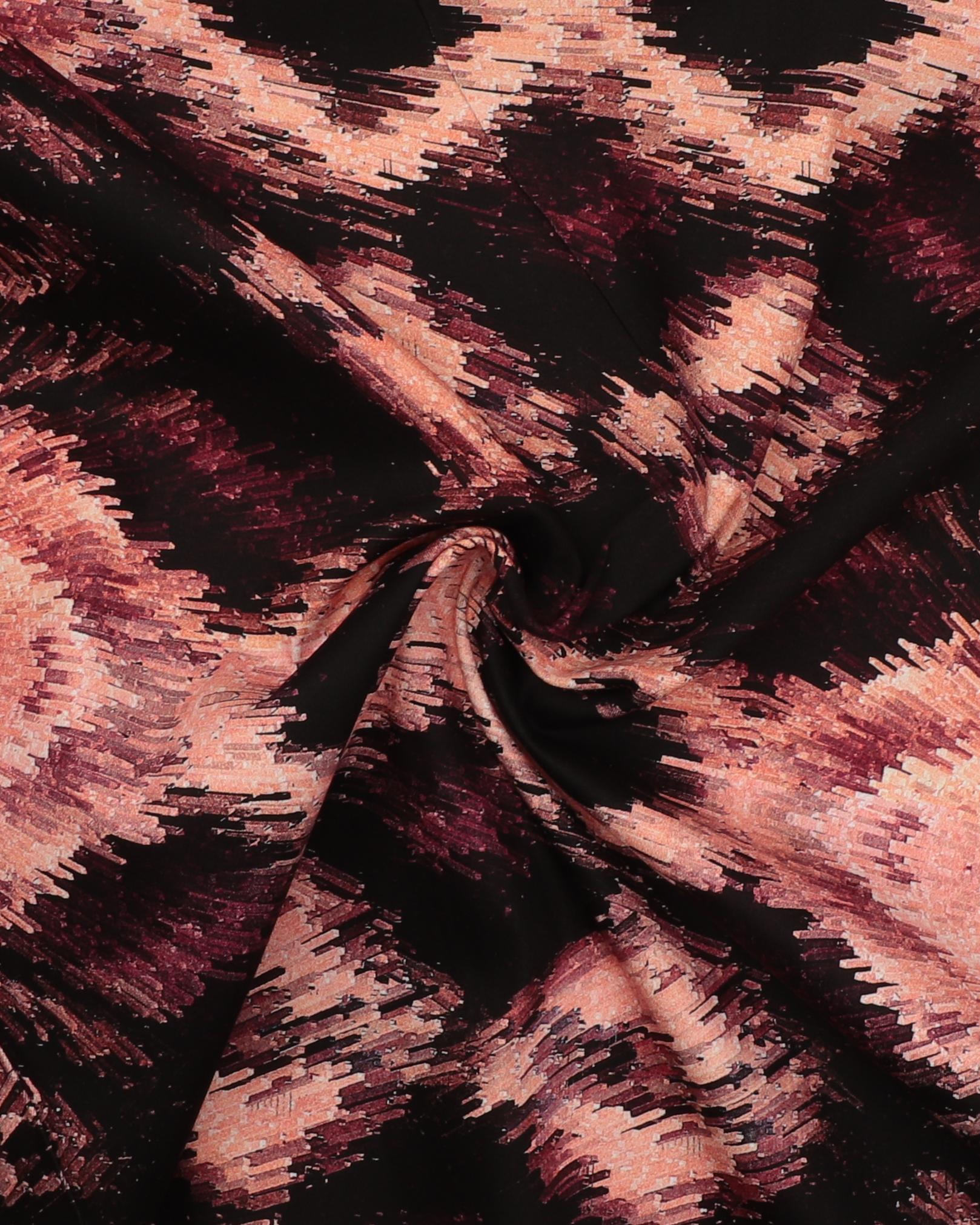 Mønster med laksefarve - Bomuld m. stræk 5 Mønster med laksefarve - Bomuld m. stræk - Billede 3