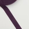 Aubergine, bomuld - Gjordbånd 38 mm