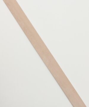 Imiteret ruskind, lys beige - 25 mm skråbånd